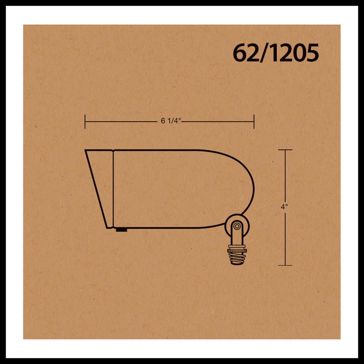 LED Landscape Flood 9W - Bronze Finish - 3000K