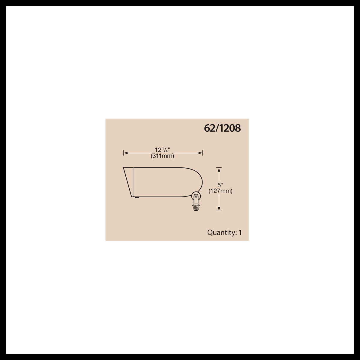 LED Landscape Flood 12 Watt - 3000K - Light Gray Finish
