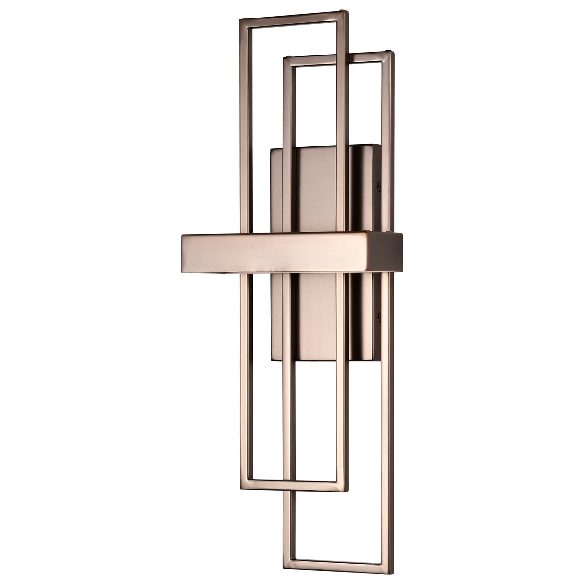 Frame - 1 Module Wall Sconce with Frosted Glass - Hazel Bronze Finish lighting product