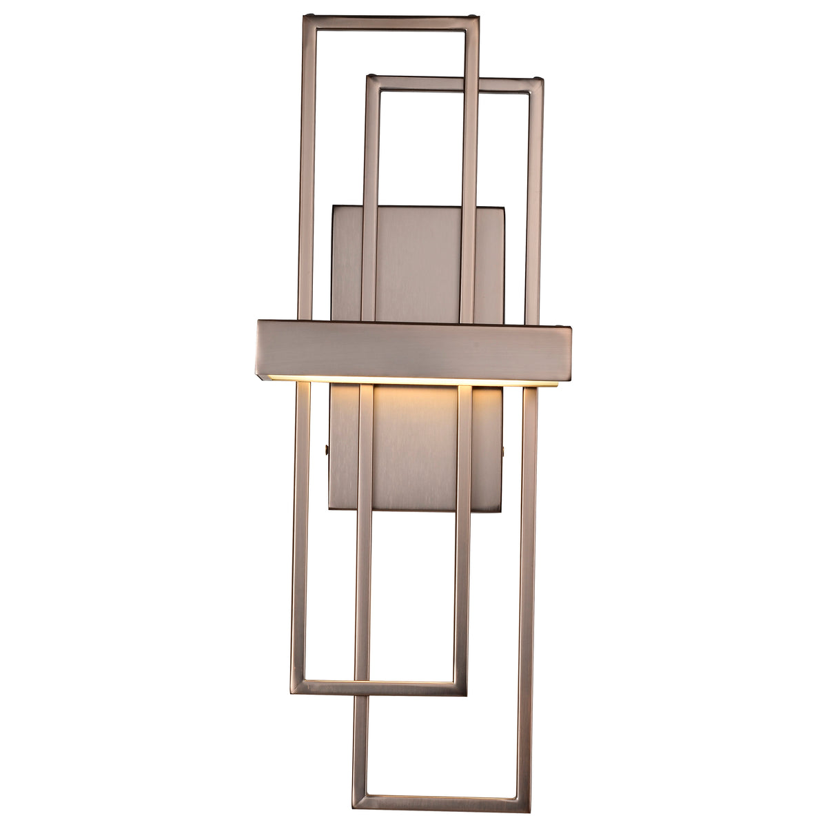 Frame - 1 Module Wall Sconce with Frosted Glass - Hazel Bronze Finish