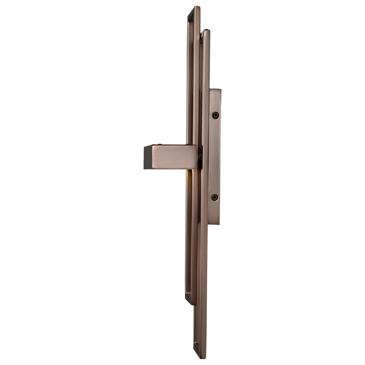 Frame - 1 Module Wall Sconce with Frosted Glass - Hazel Bronze Finish