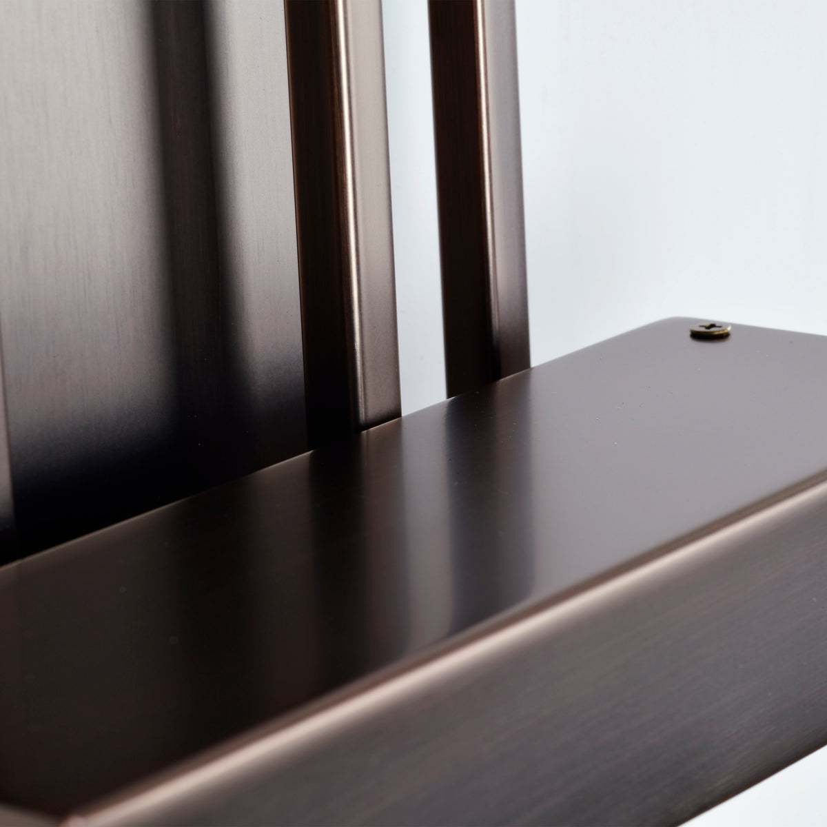 Frame - 1 Module Wall Sconce with Frosted Glass - Hazel Bronze Finish