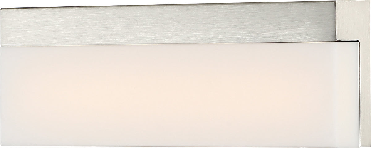 Jackson - LED Small Vanity - Brushed Nickel Finish with White Acrylic