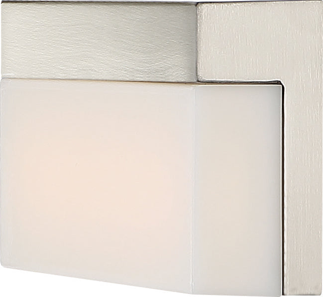 Jackson - LED Small Vanity - Brushed Nickel Finish with White Acrylic