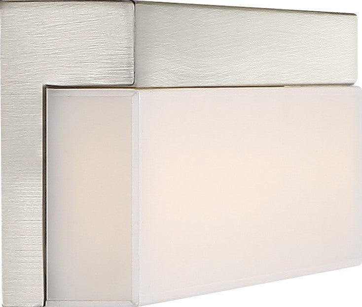 Jackson - LED Medium Vanity - Brushed Nickel Finish with White Acrylic