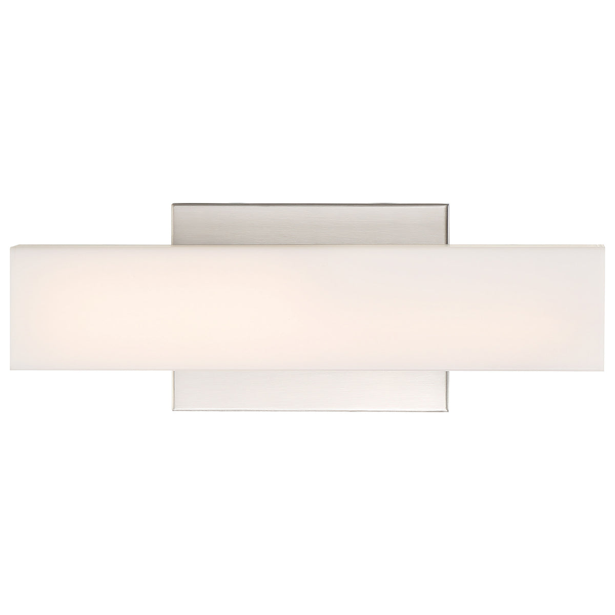 Jess - LED Small Vanity - Brushed Nickel Finish with White Acrylic for commercial spaces and hospitality spaces