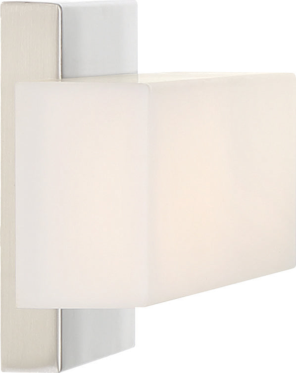 Jess - LED Small Vanity - Brushed Nickel Finish with White Acrylic