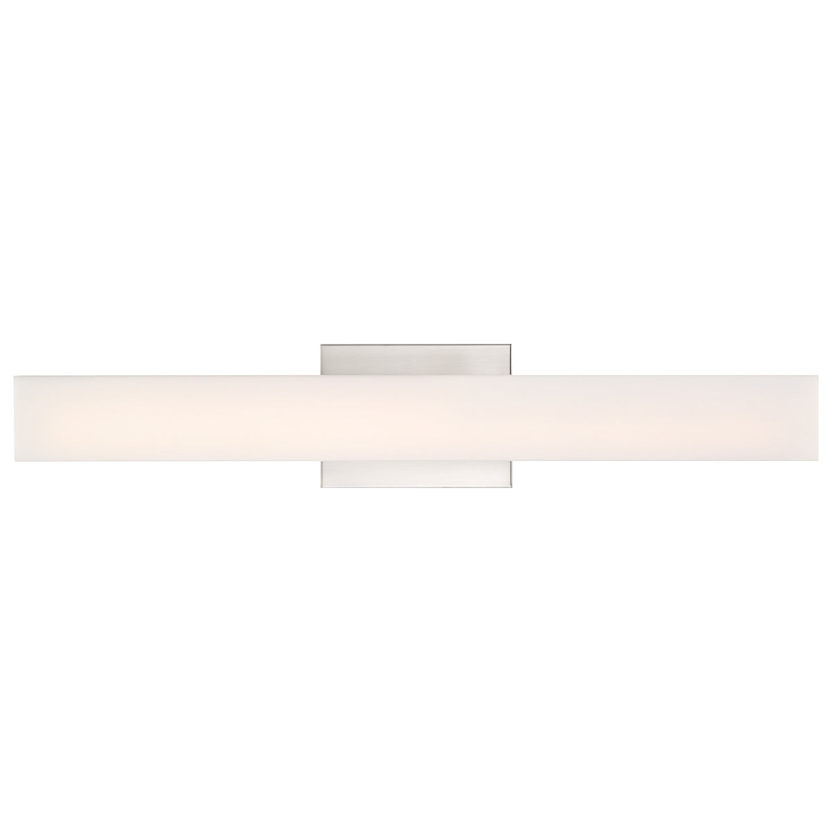 Jess - LED Medium Vanity - Brushed Nickel Finish with White Acrylic