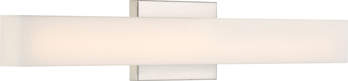 Jess - LED Medium Vanity - Brushed Nickel Finish with White Acrylic