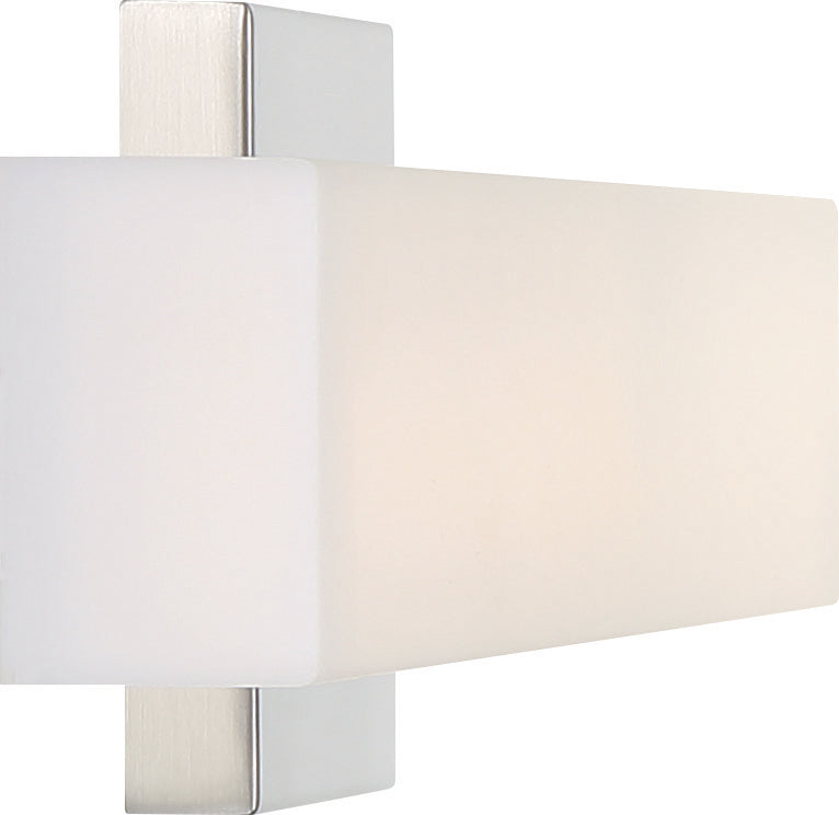 Jess - LED Medium Vanity - Brushed Nickel Finish with White Acrylic