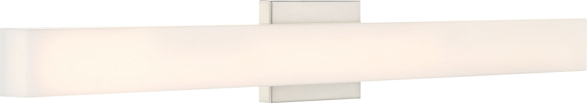 Jess - LED Large Vanity - Brushed Nickel Finish with White Acrylic