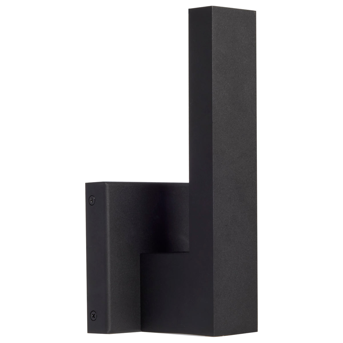 Raven LED Outdoor Sconce - 10 Inch - Textured Matte Black Finish - 8 Watts - 3000K bulb or fixture view