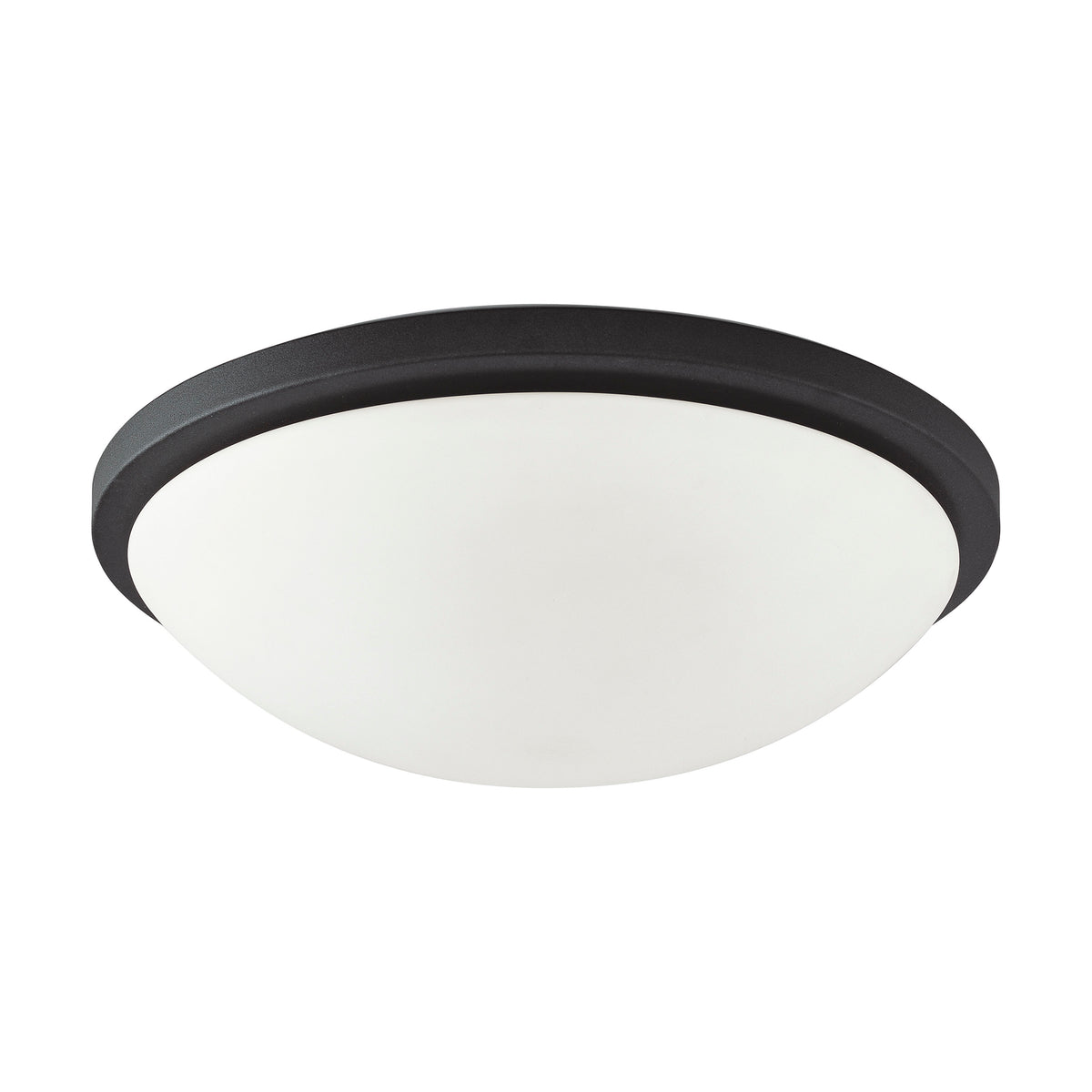 Button LED 17 in. - Flush Mount Fixture - Black Finish bulb or fixture view
