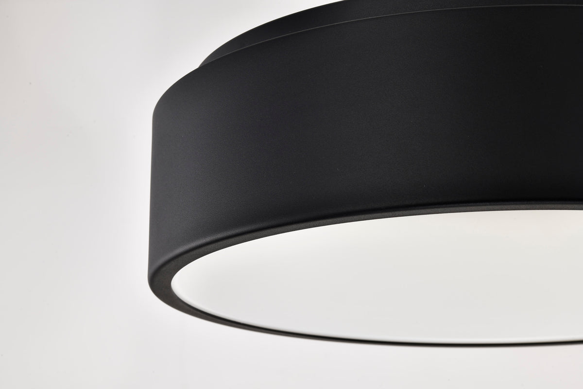 Orbit - 20 Watt LED Flush Mount - CCT Selectable 3000K/4000K/5000K - Black Finish