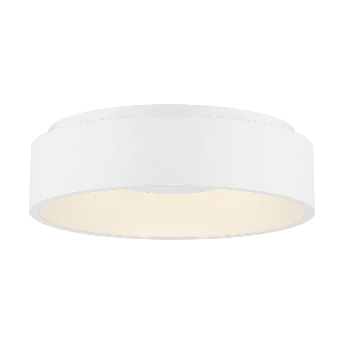 Orbit - 30W LED Flush Mount - White Finish bulb or fixture view