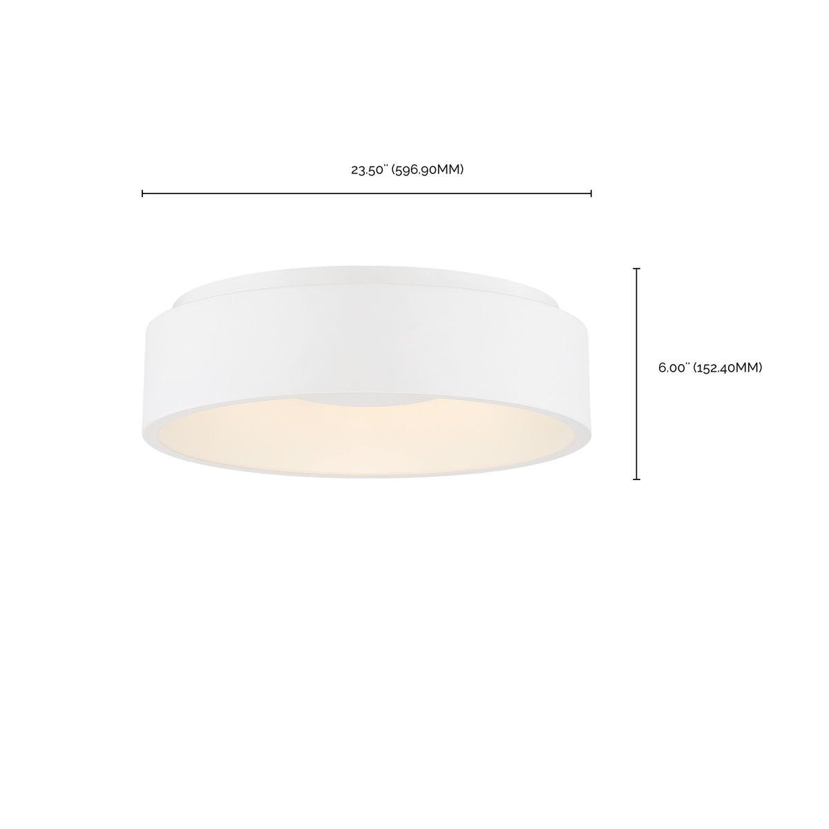 Orbit - 30W LED Flush Mount - White Finish