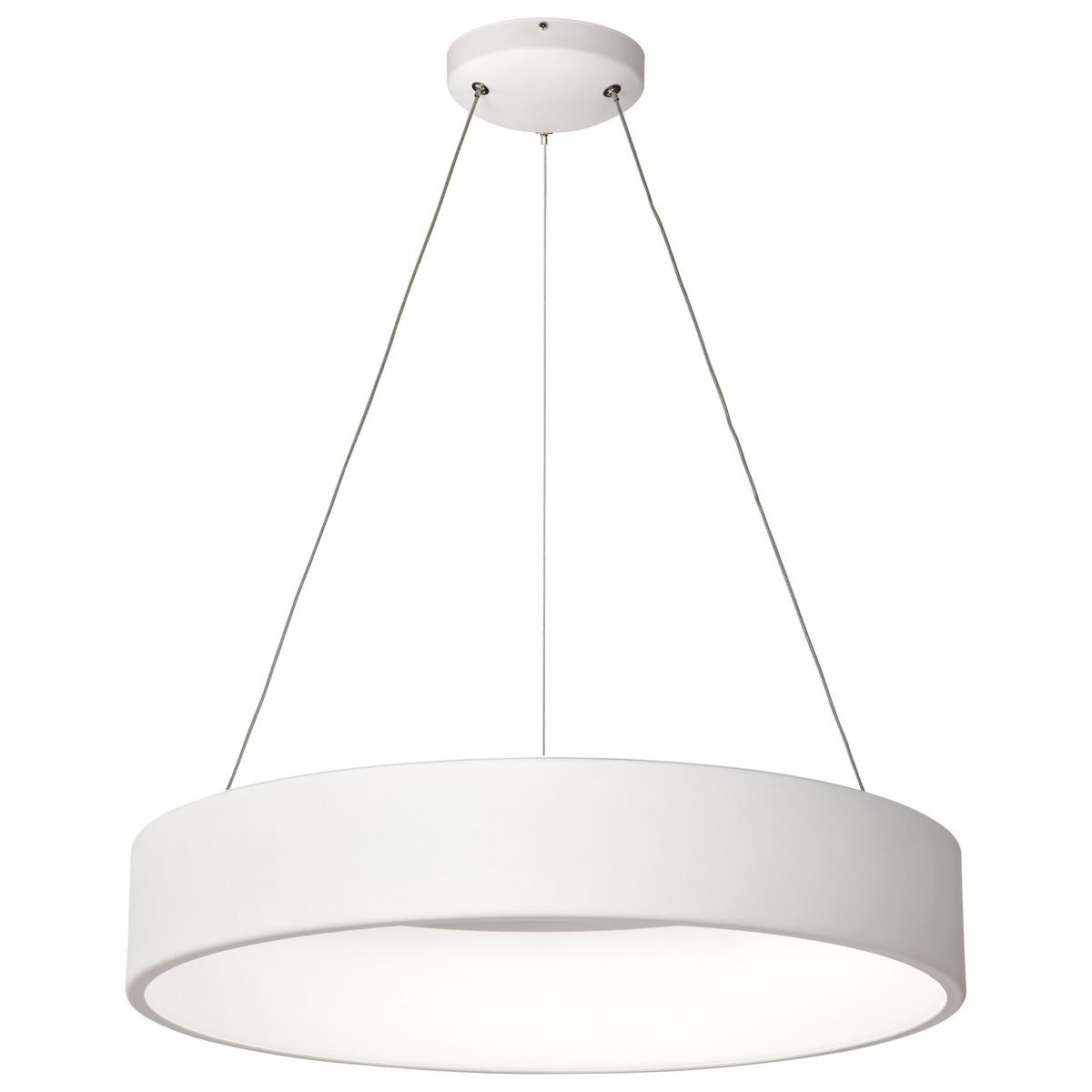 Orbit - 30 Watt LED Pendant - CCT Selectable 3000K/4000K/5000K - White Finish