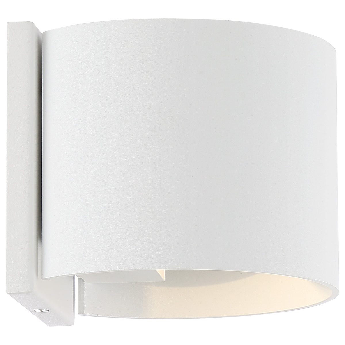 Lightgate - 5 Watt LED Sconce - Matte White Finish - Round - 3000K