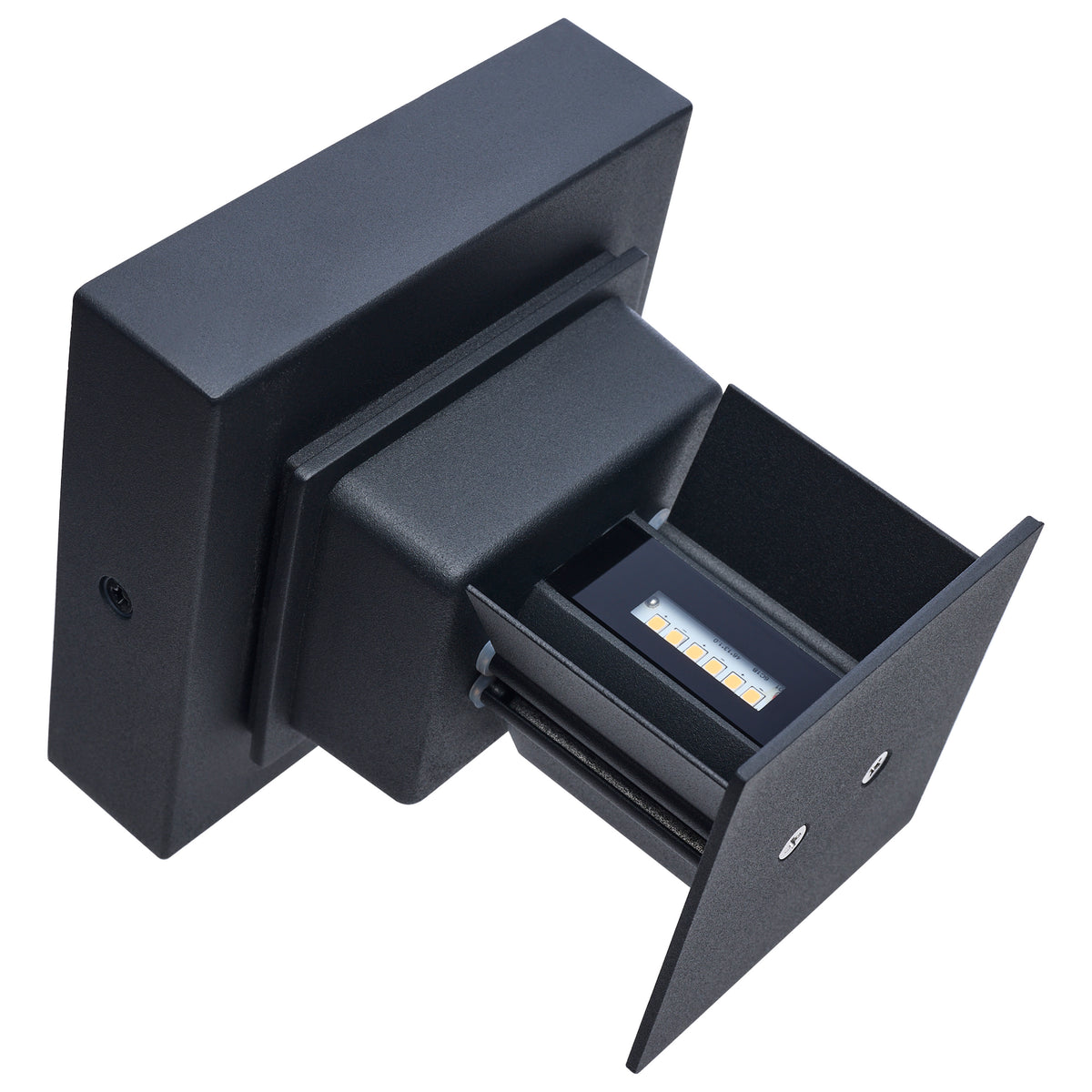 Lightgate - 5 Watt LED Sconce - Matte Black Finish - Square - 3000K