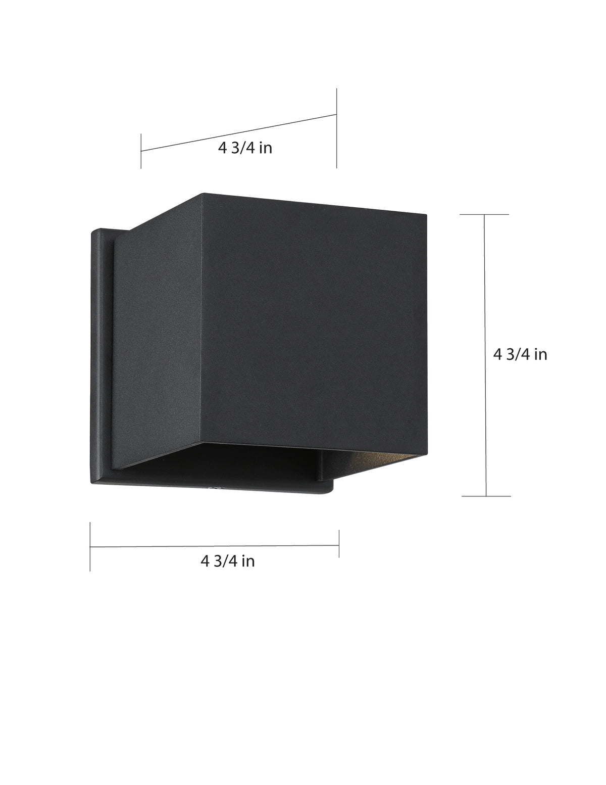 Lightgate - LED Sconce - 5W - Matte Black Finish - 3000K