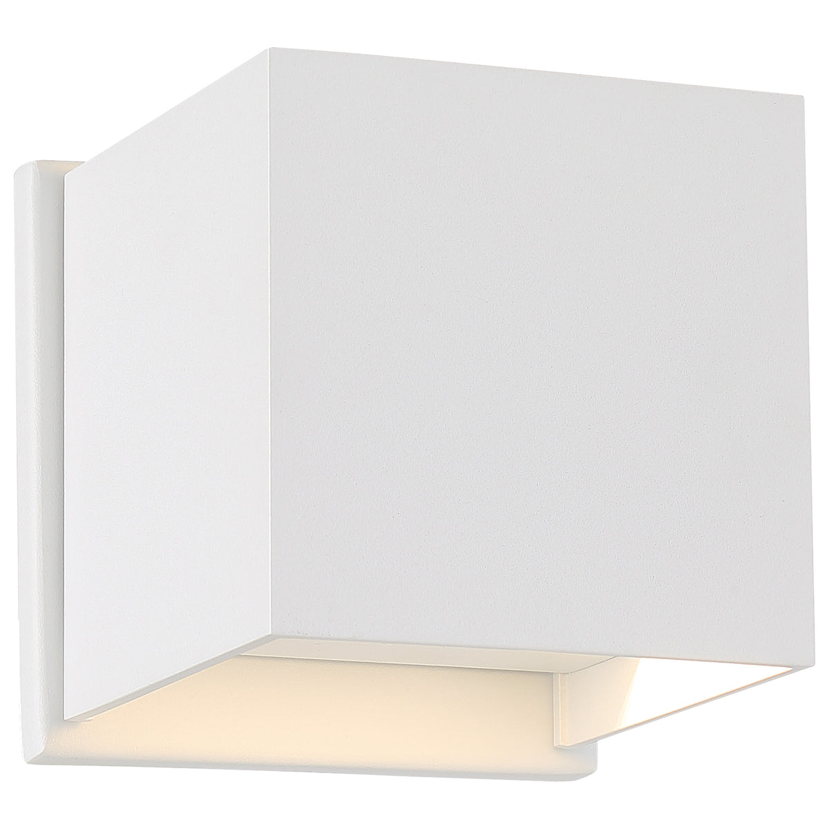 Lightgate - 5 Watt LED Sconce - Matte White Finish - Square - 3000K for bedrooms and hallways