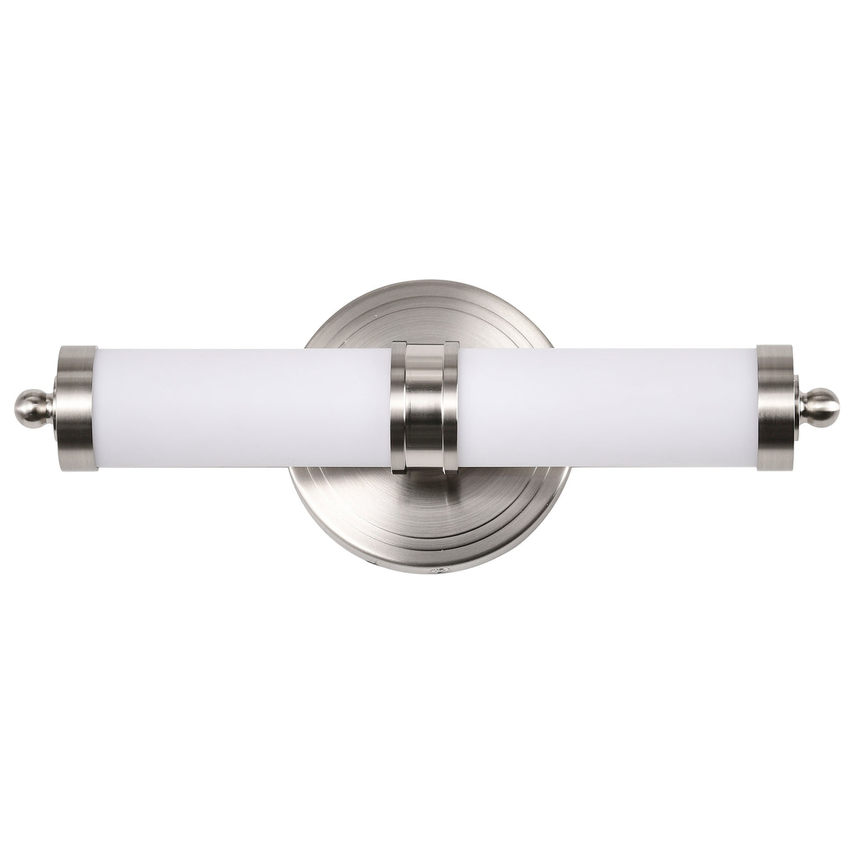 Kagen Small Vanity - LED - Brushed Nickel Finish - White Acrylic Lens