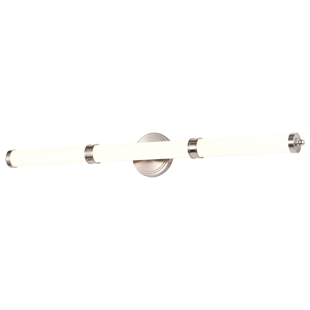 Kagen Large Vanity - LED - Brushed Nickel Finish - White Acrylic Lens