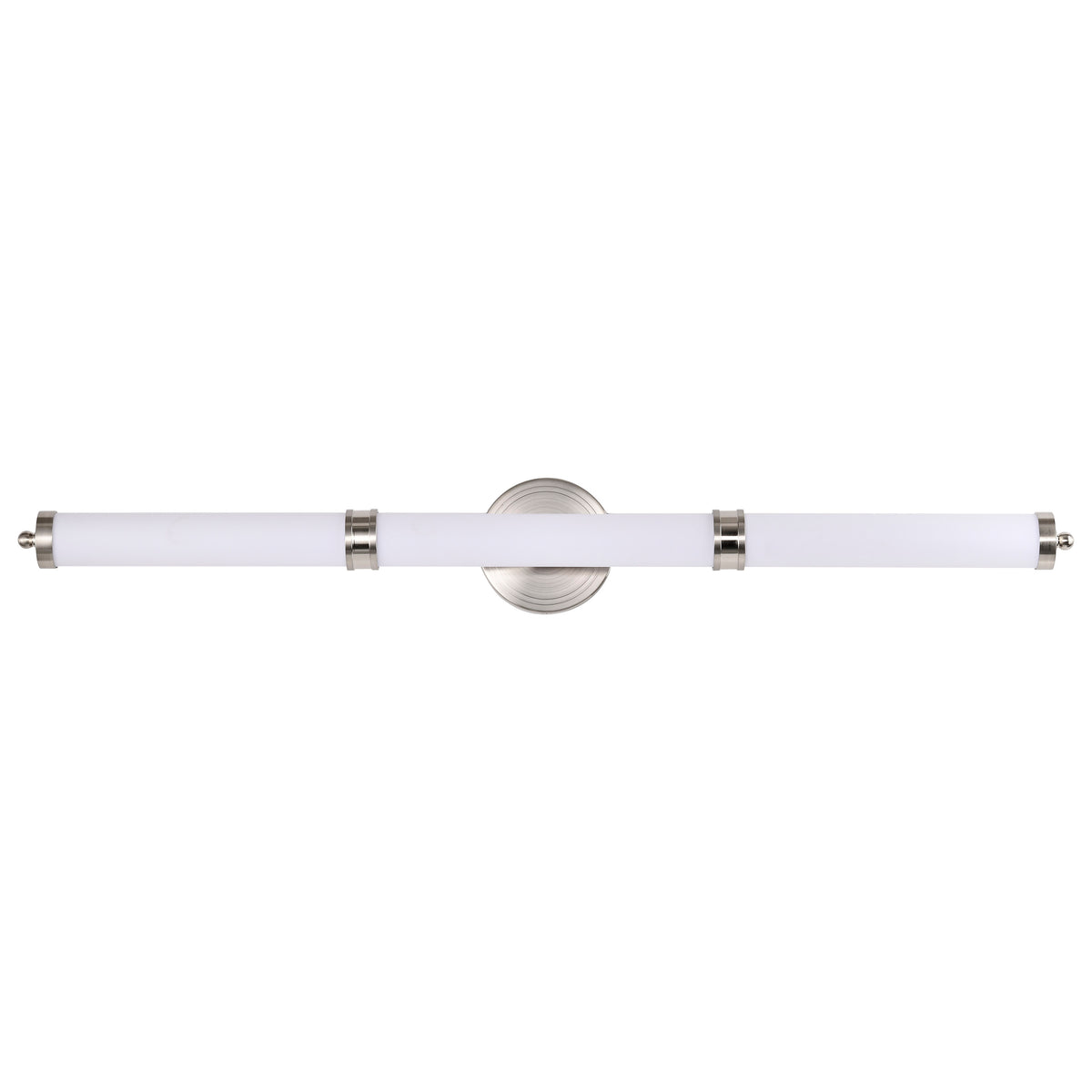 Kagen Large Vanity - LED - Brushed Nickel Finish - White Acrylic Lens