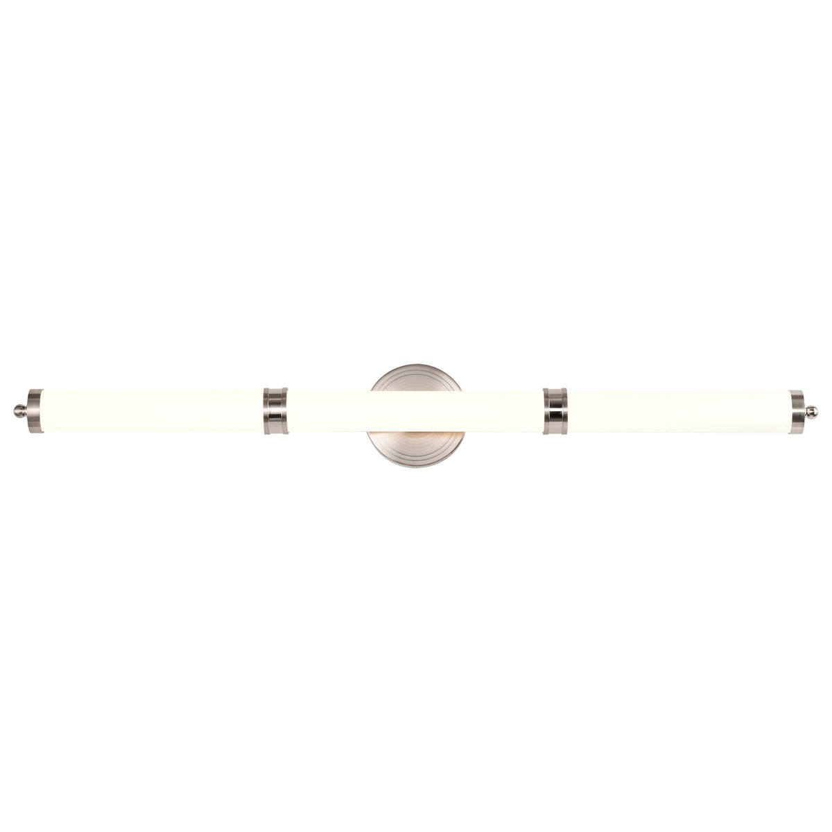 Kagen Large Vanity - LED - Brushed Nickel Finish - White Acrylic Lens