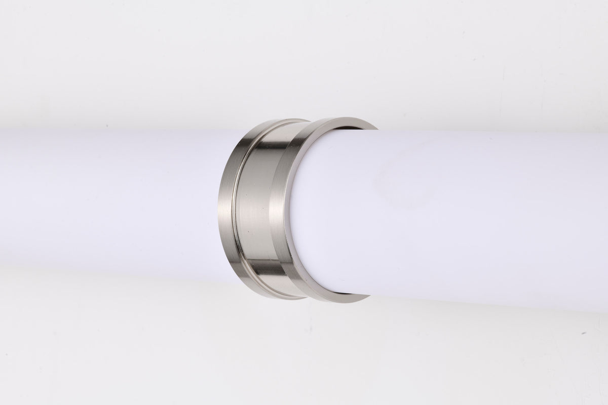 Kagen Large Vanity - LED - Brushed Nickel Finish - White Acrylic Lens