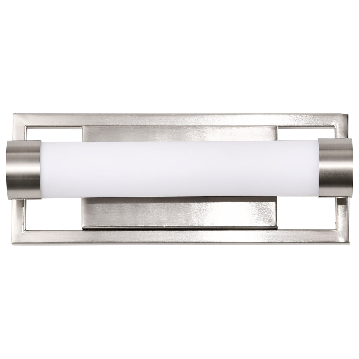 Canal Small Vanity - LED - Brushed Nickel Finish - White Acrylic Lens