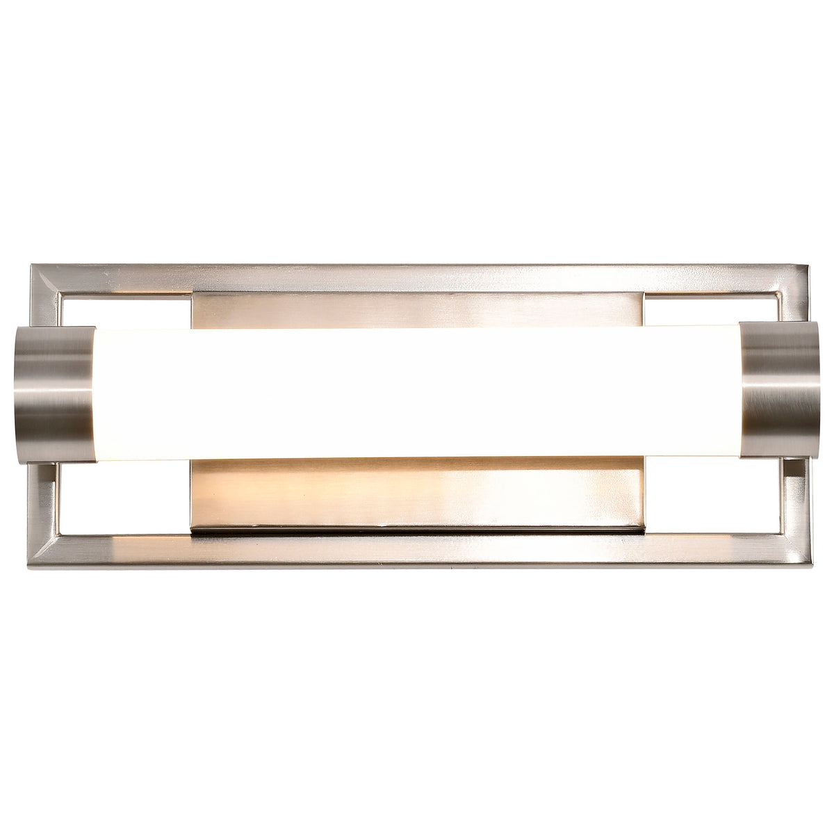 Canal Small Vanity - LED - Brushed Nickel Finish - White Acrylic Lens