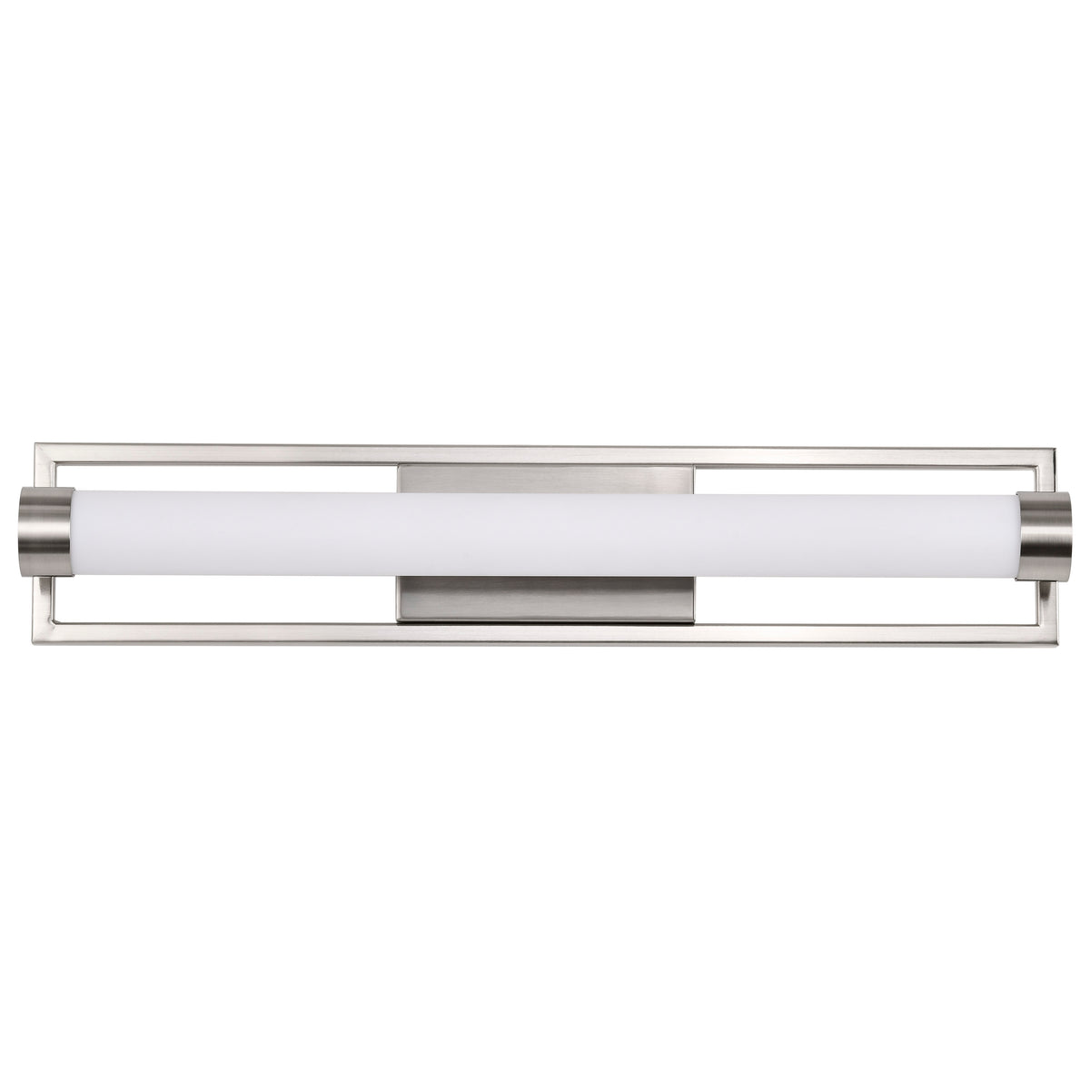 Canal Medium Vanity - LED - Brushed Nickel Finish - White Acrylic Lens