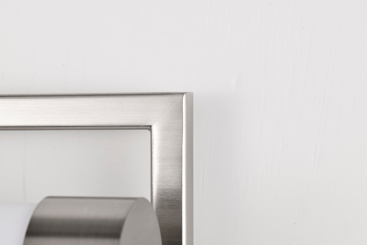 Canal Medium Vanity - LED - Brushed Nickel Finish - White Acrylic Lens