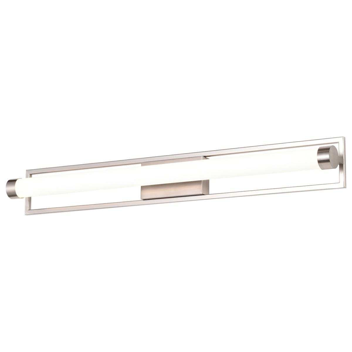 Canal Large Vanity - LED - Brushed Nickel Finish - White Acrylic Lens