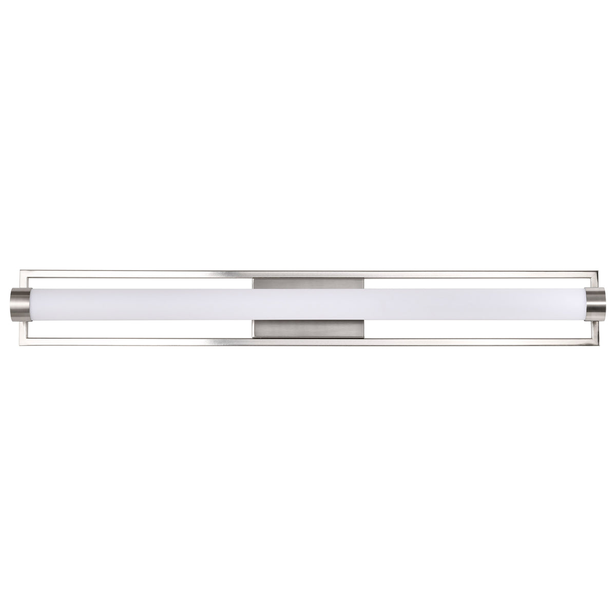 Canal Large Vanity - LED - Brushed Nickel Finish - White Acrylic Lens