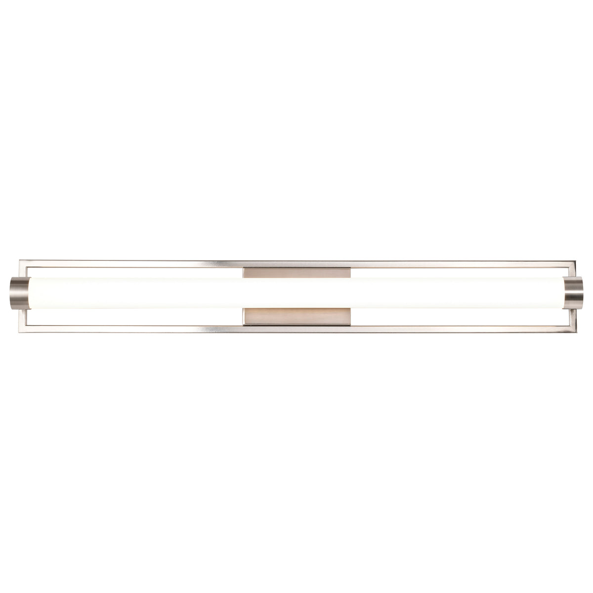 Canal Large Vanity - LED - Brushed Nickel Finish - White Acrylic Lens