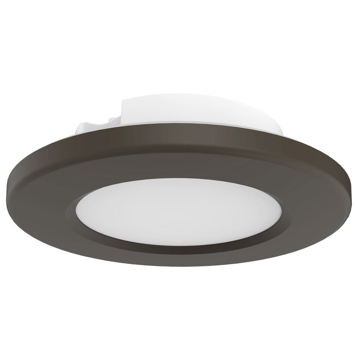 4 inch - LED Surface Mount Fixture - Selectable 3K/4K/5K - Bronze bulb or fixture view