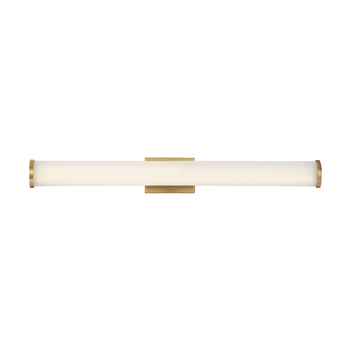 Lena - LED Vanity - Brushed Brass with Striped Lens product image