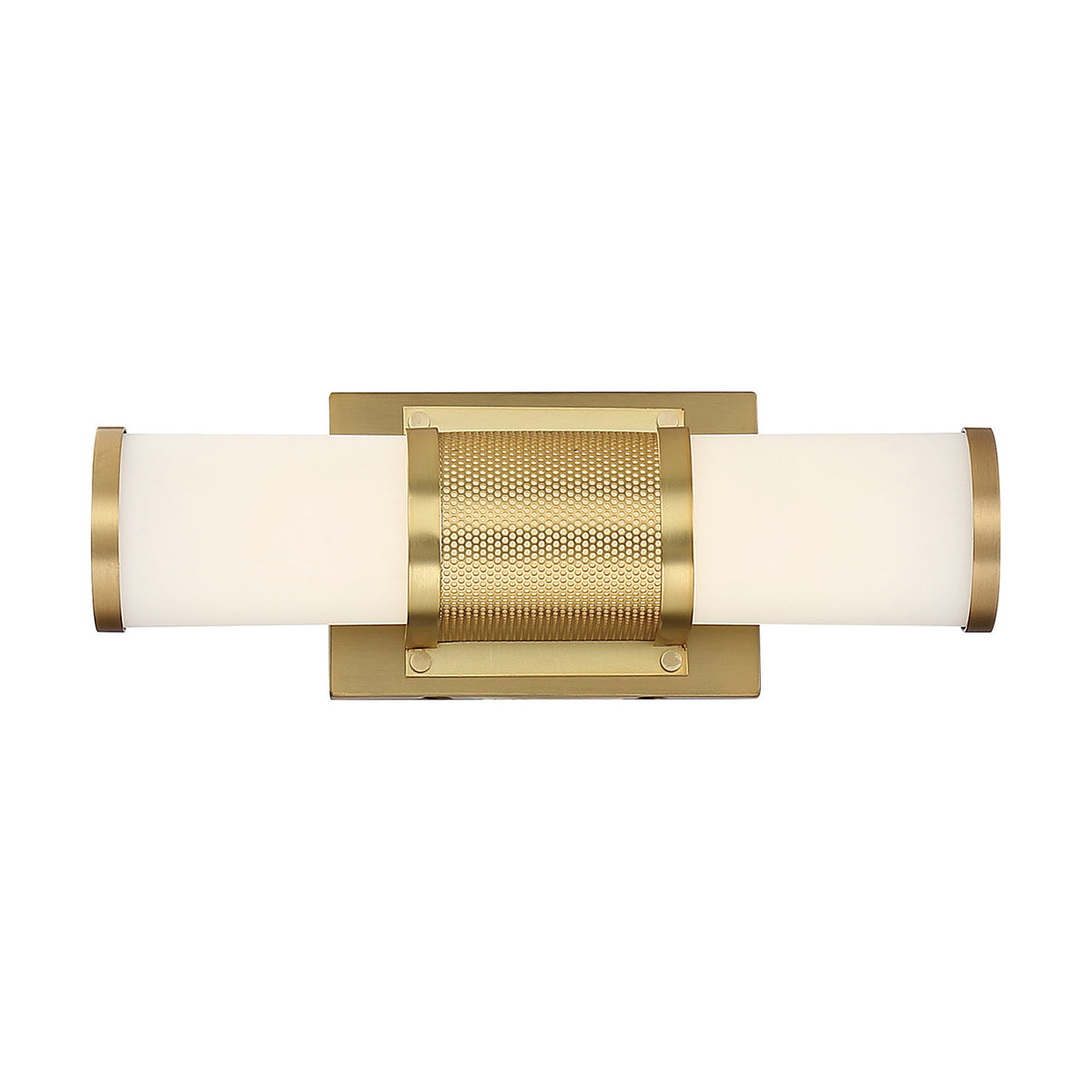 Caper - LED Vanity - Brushed Brass with Frosted Lens bulb or fixture view
