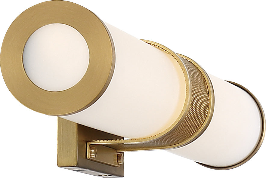 Caper - LED Vanity - Brushed Brass with Frosted Lens