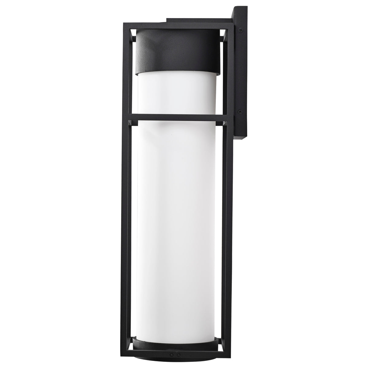 LEDges - 10W LED - Large Wall Lantern - Matte Black with White Opal Glass