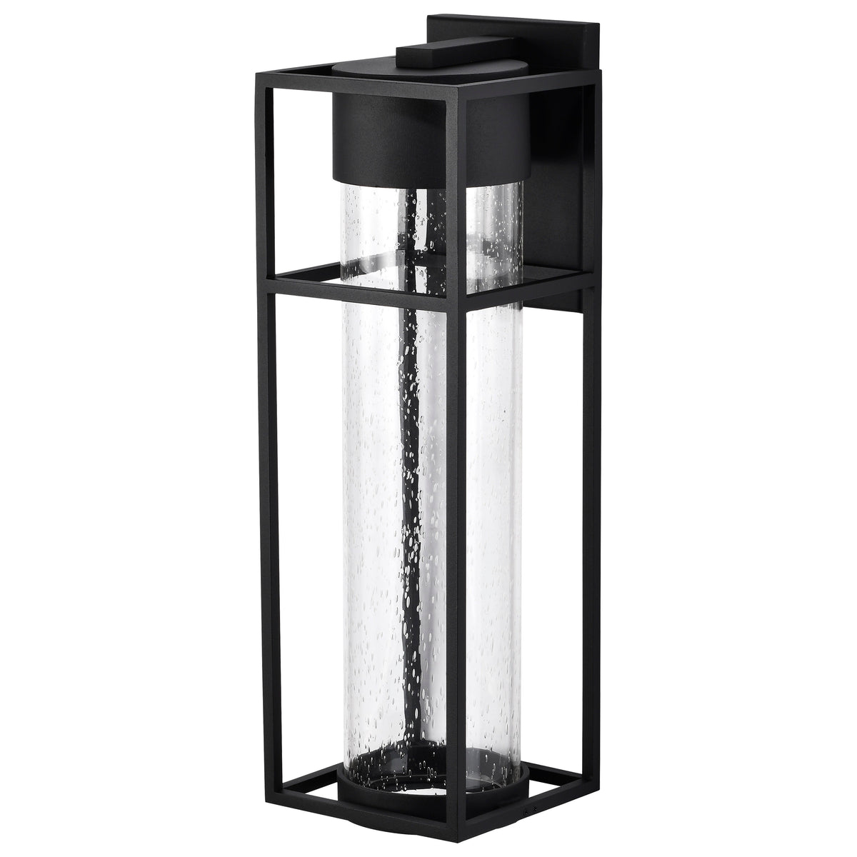 LEDges - 10W LED - Large Wall Lantern - Matte Black with Clear Seeded Glass product image