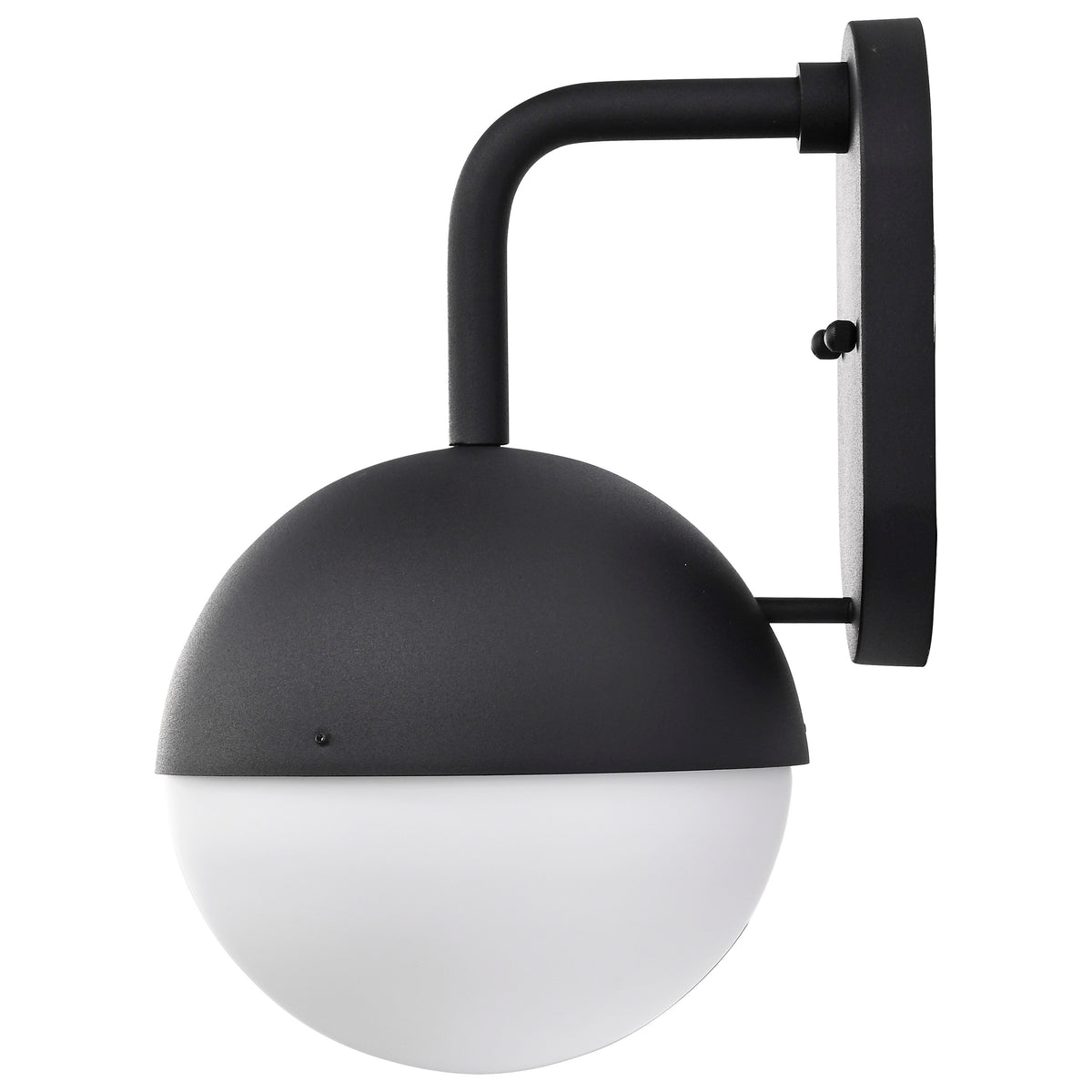 Atmosphere - 6W LED - Medium Wall Lantern - Matte Black with White Opal Glass