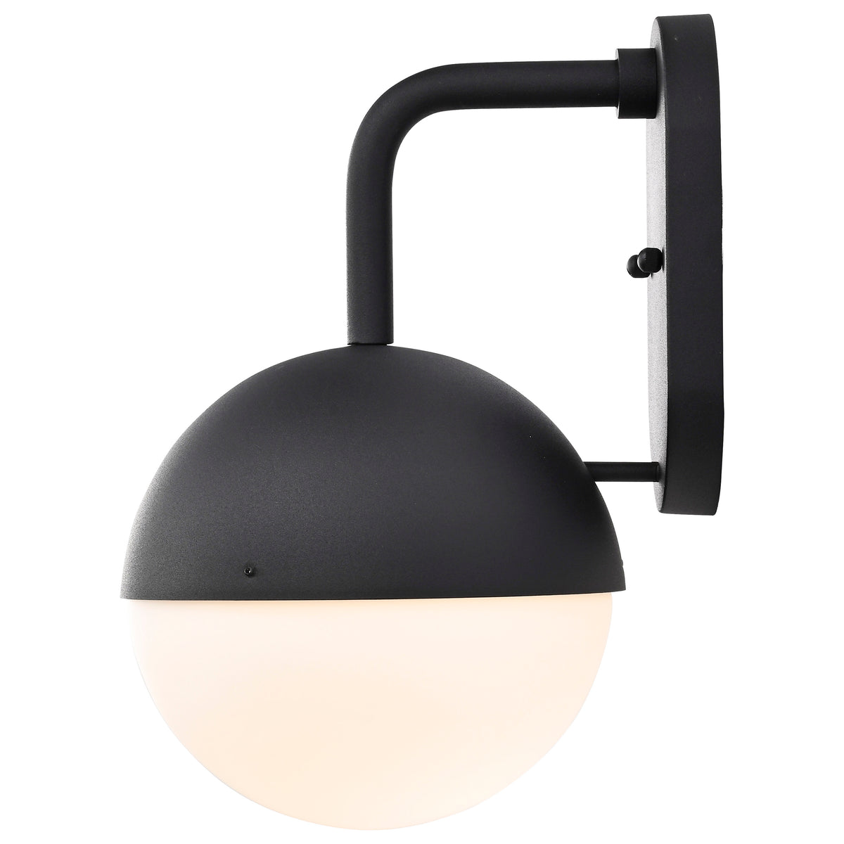 Atmosphere - 6W LED - Medium Wall Lantern - Matte Black with White Opal Glass