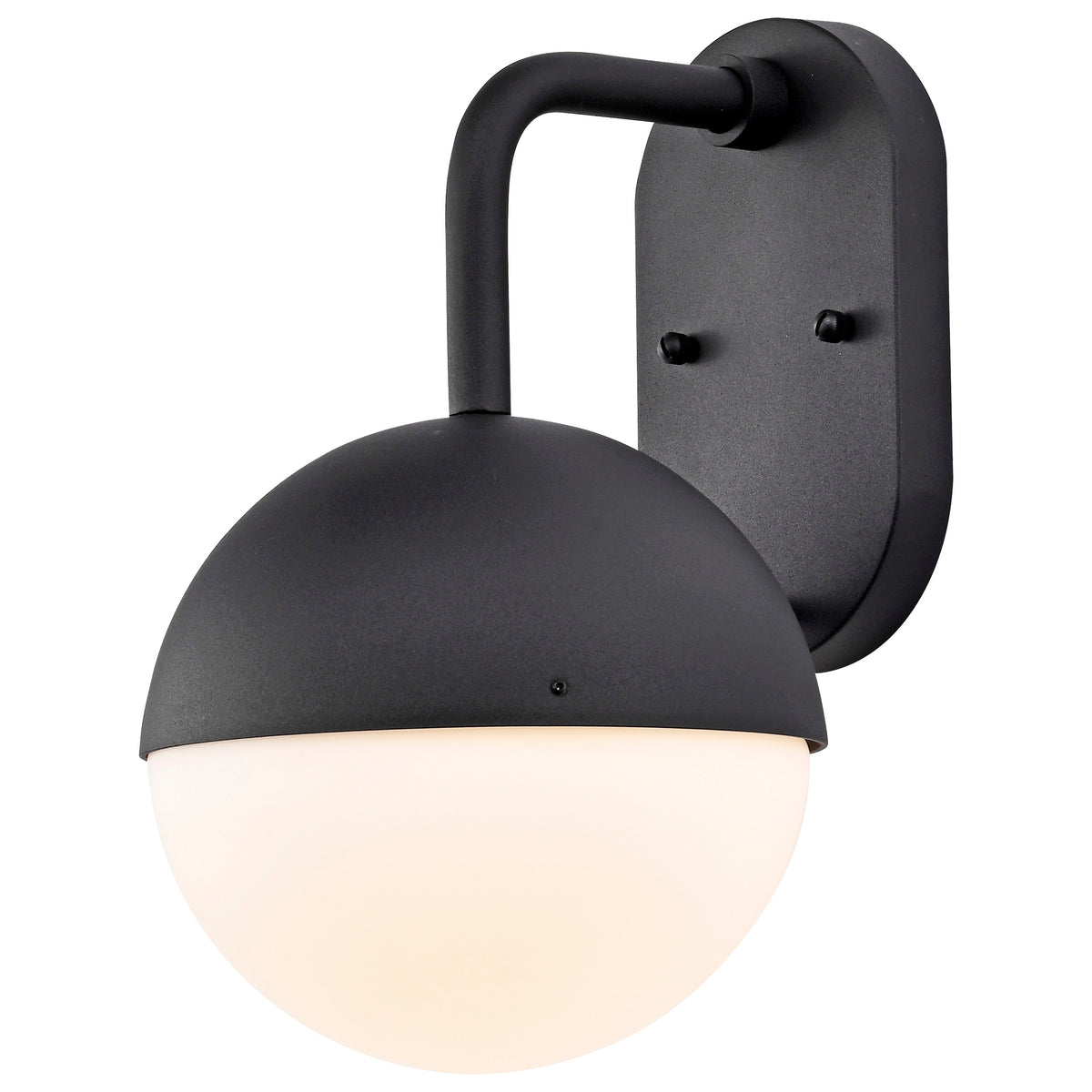 Atmosphere - 6W LED - Medium Wall Lantern - Matte Black with White Opal Glass
