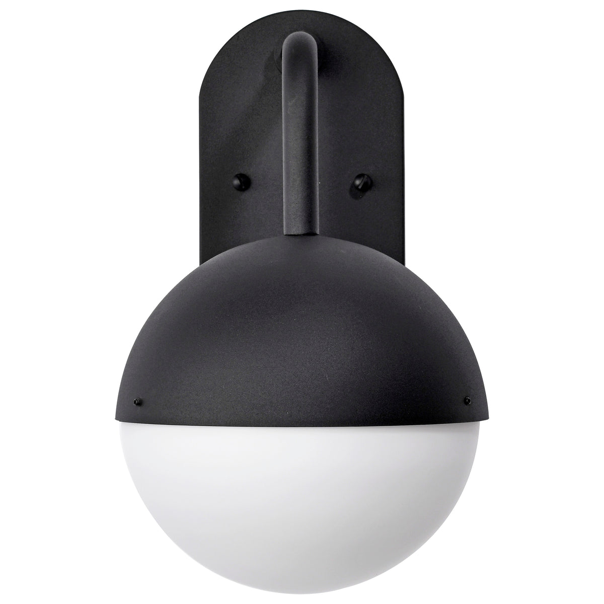 Atmosphere - 6W LED - Medium Wall Lantern - Matte Black with White Opal Glass