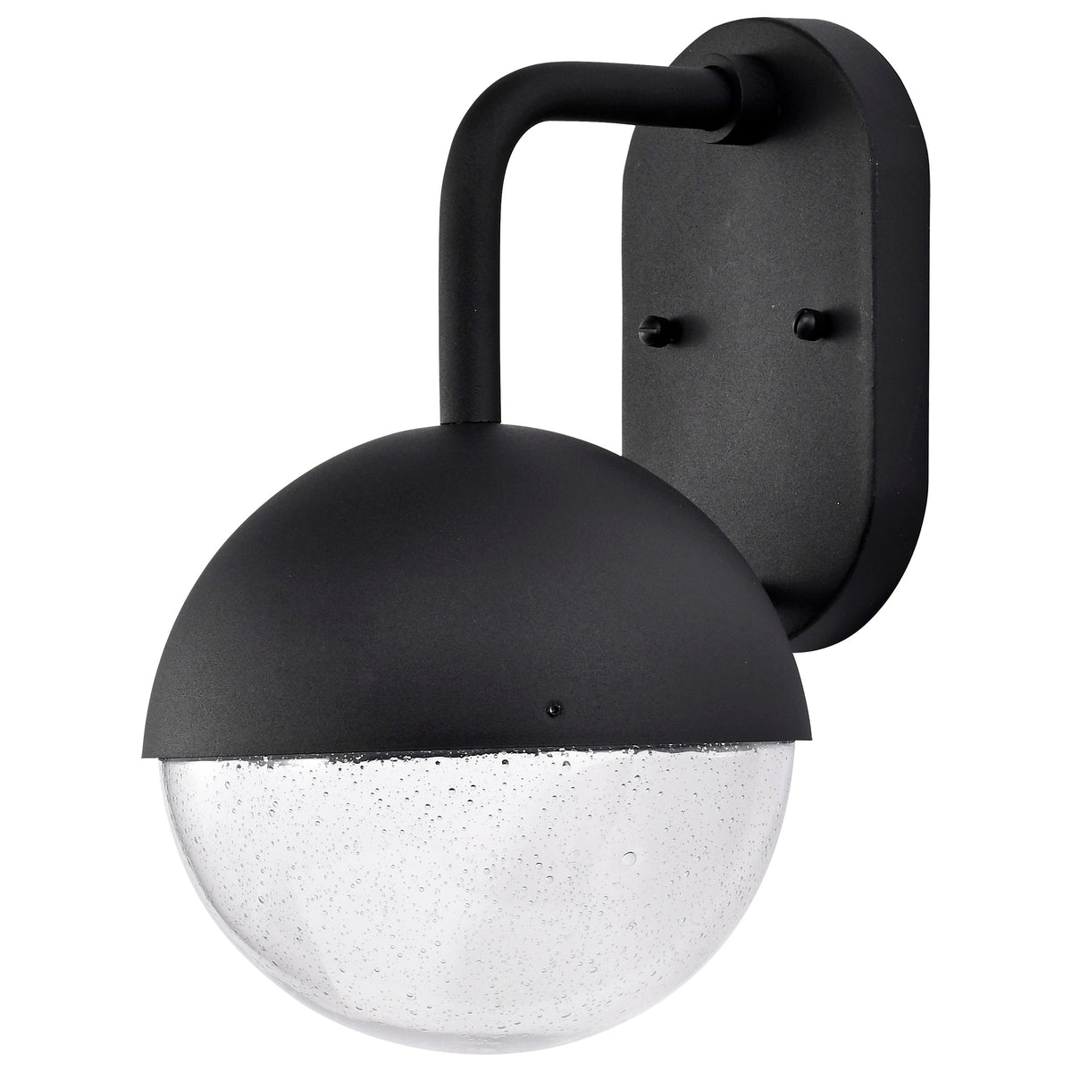 Atmosphere - 6W LED - Medium Wall Lantern - Matte Black with Clear Seeded Glass lighting product