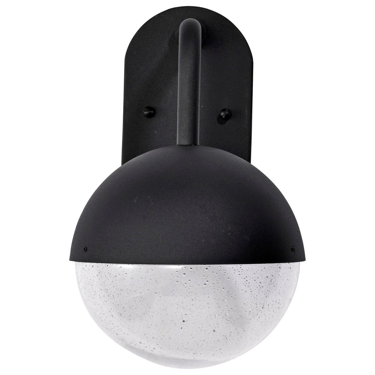 Atmosphere - 6W LED - Medium Wall Lantern - Matte Black with Clear Seeded Glass
