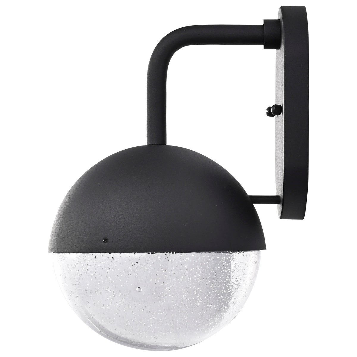 Atmosphere - 6W LED - Medium Wall Lantern - Matte Black with Clear Seeded Glass